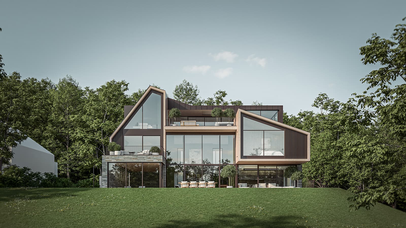 Hero Neubau Villa Pool Hang Gahleitner Architekten