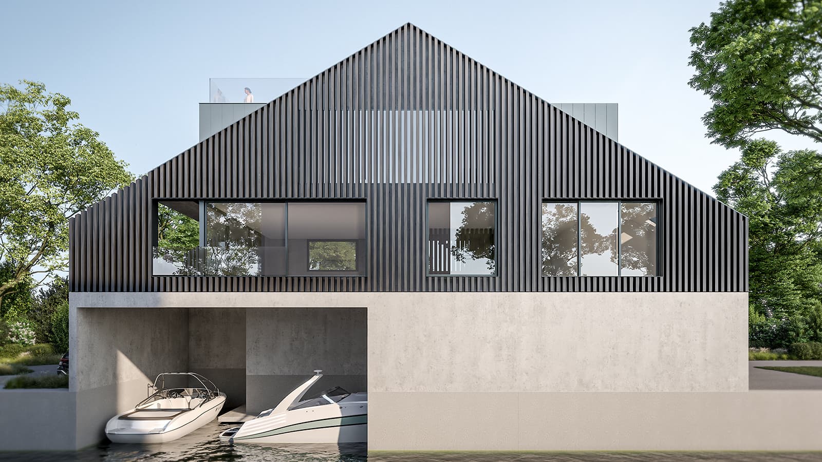 W Hero Gahleitner Architekten Bootshaus Architektur am Wasser
