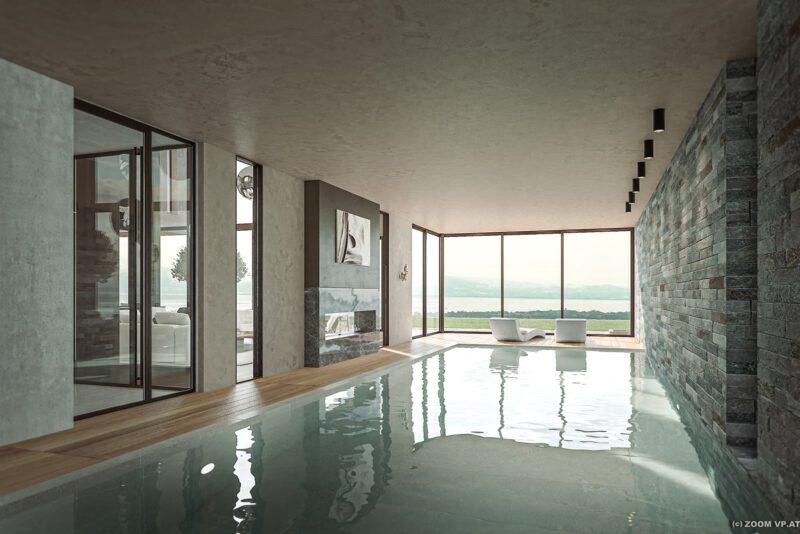 02 Neubau Villa Pool Hang Gahleitner Architekten